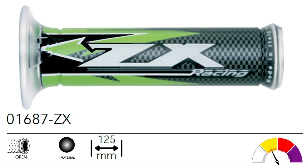 01687-ZX Комплект ручек руля, грипсы Ariete KAWASAKI ZX RACING
