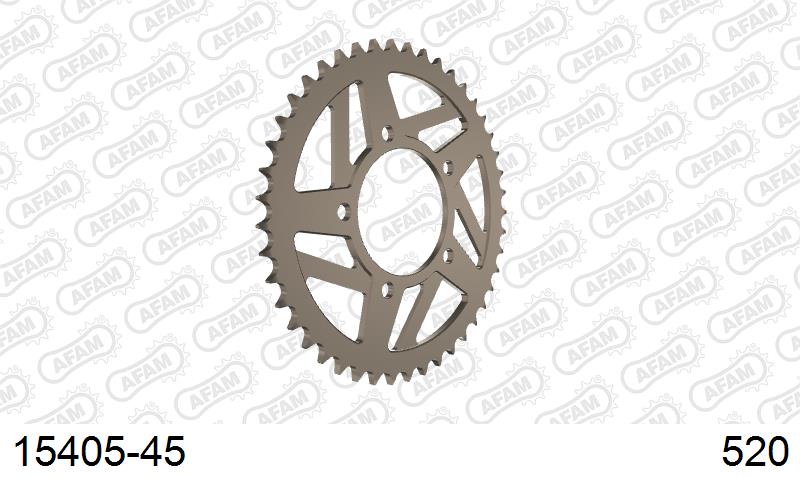15405-45 звезда задняя SUZUKI GSX, SUZUKI SV (ведомая) алюминиевая