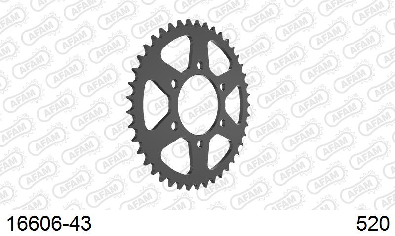 16606-43 звезда задняя KAWASAKI NINJA, Z 800, KAWASAKI ZX 6