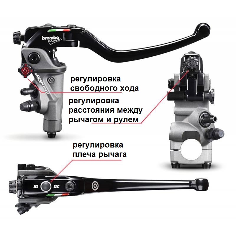 110C74010 Главный тормозной цилиндр Brembo High Performance 19 RCS